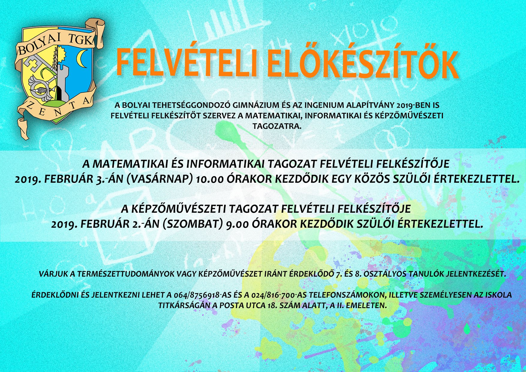 Felvételi felkészítő 2019